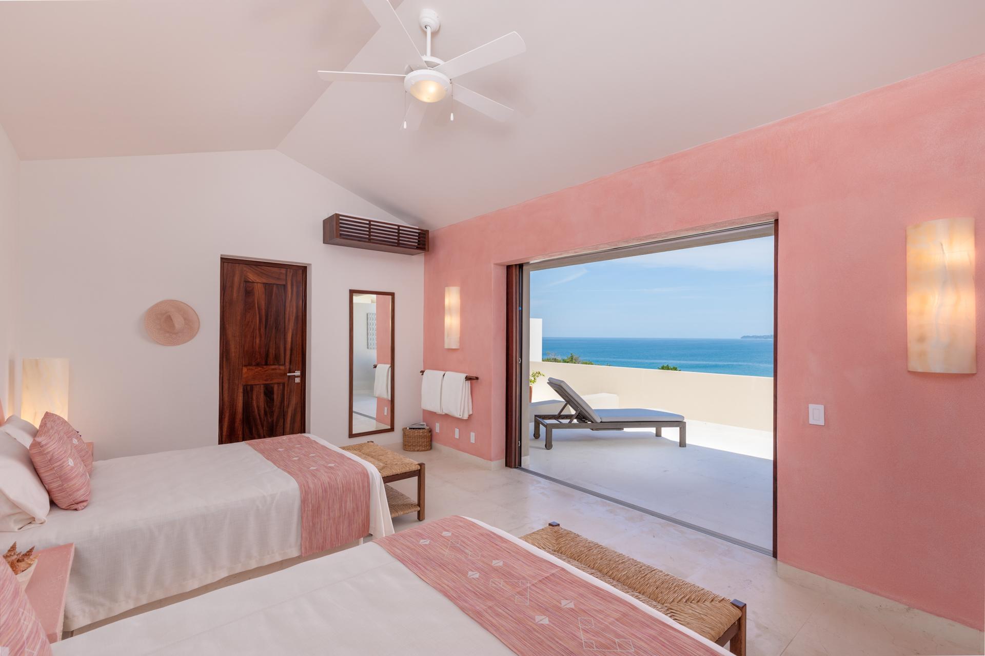 Two bedroom, ocean view room, luxury house rental